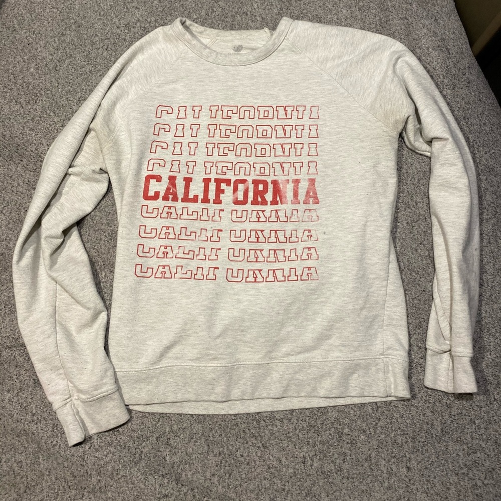 California crew neck sweatshirt